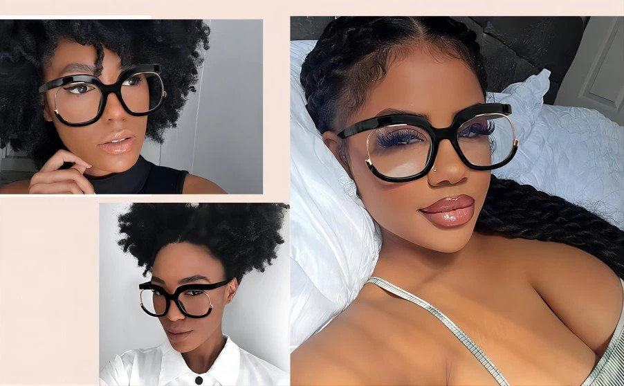 oversized round eyeglasses